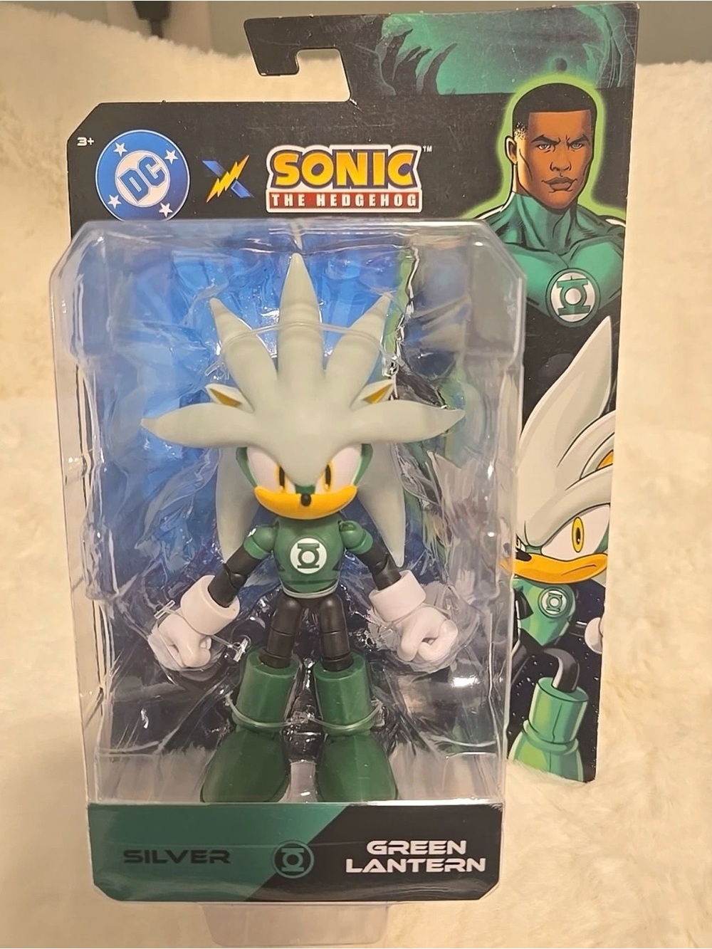 Sonic the Hedgehog Silver Green Lantern Action Figure - Green